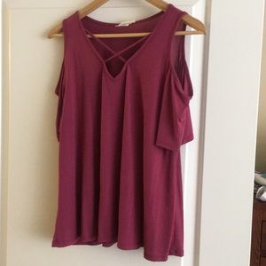 NWT Caution to the Wind Magenta Shirt